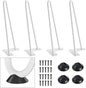 SMARTSTANDARD 12 Inch Heavy Duty Hairpin Furniture Legs, Metal Home DIY Projects by SMARTSTANDARD