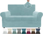 ZNSAYOTX Luxury Velvet Sofa Cover 3 Piece Stretch Loveseat Covers by ZNSAYOTX