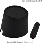 HOMEE Coffee Knock Box 4.8 Inch Shock-Absorbent Durable Barista Style Knock Box With Removable Knock Bar and Non-Slip Base Gift (Round)