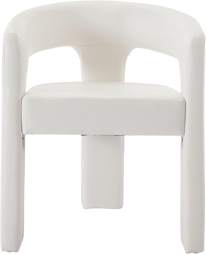 VESCASA Faux Leather Barrel Dining Chair by VESCASA