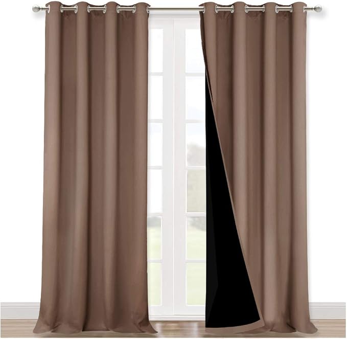 NICETOWN 100% Blackout Curtains Thermal, Noise Reduction and Privacy Curtains by NICETOWN