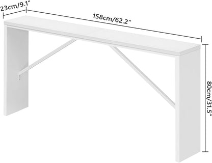 MAHANCRIS Console Table, 62.2" Long Sofa Table Behind Couch, Narrow Entryway - Image 3
