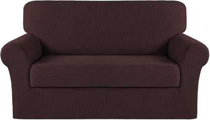 Turquoize Stretch Sofa Slipcover 2 Pieces Sofa Cover Couch Cover by Turquoize