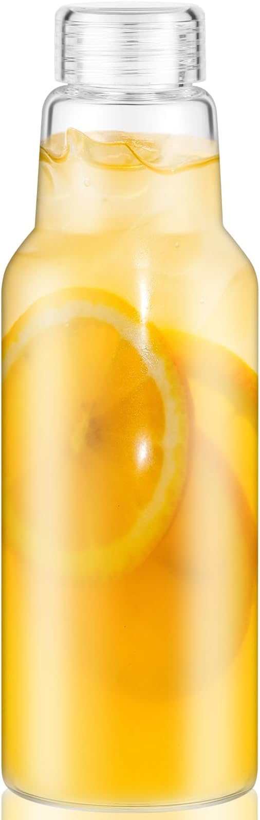 34 Oz Glass Juice Bottles with Lids, Glass Bottles, BPA Free, Borosilicate Glass for Juicing, Smoothies, Infused Water, Beverage Storage, Shaker Bottles (1 Pack)