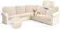 Arfntevss Velvet Sectional Couch Covers L Shape Couch Cushion Covers Slipcovers by Arfntevss