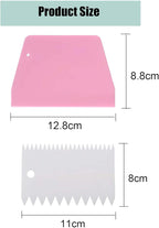 Dough Scraper Plastic Bench Scraper, Dough Scraper Tool Dough Cutter, Flexible Bench Scraper for Making Bread Pizza