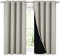 NICETOWN 100% Blackout Curtains 54 inches Long, Double-Deck Completely Blackout by NICETOWN