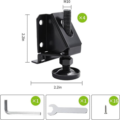 DkOvn 4/8/16 Pack Heavy Duty Leg Leveler, 2-inch Adjustable Height, - Image 5