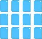 Plastic Scraper Tool Set,Bread Dough Scraper Dough Cutter,Flexible Plastic Bench Scraper For Baking,12 Pcs Cake Scraper Smoother(Blue).