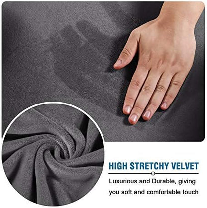 H.VERSAILTEX 4 Pieces Thick Velvet Sofa Covers Couch Covers - Image 5