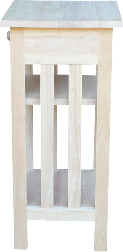 International Concepts Unfinished Mission Telephone Stand - Image 6