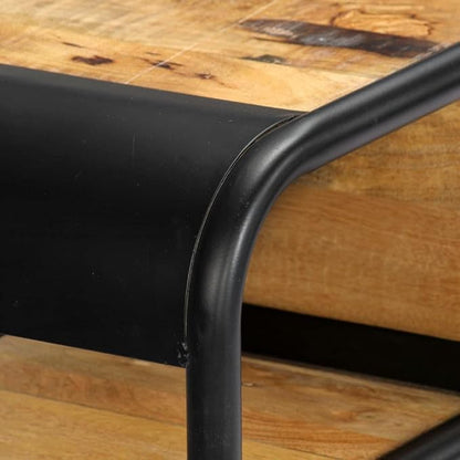 Console Table with 1 Drawer and 2 Compartments, 46.5"x11.8"x29.5" Solid Mango - Image 5