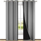 NICETOWN Silver Grey Full Shade Curtain Panels, Pair of Thermal Insulated & by NICETOWN