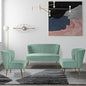 HULALA HOME 3 Piece Velvet Living Room Furniture Set, Modern Comfy Upholstered by HULALAHOME