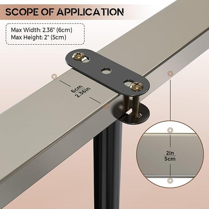 Under Bed Metal Support Legs, Adjustable Height Bed Frame Support Leg, Bed Slat - Image 7