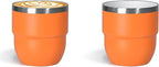 4oz Espresso Cups, Insulated Espresso Cups Set of 2, Expresso Shots Cup, Stainless Steel Shot Glasses for Coffee, Portable Espresso Travel Mug for Camping