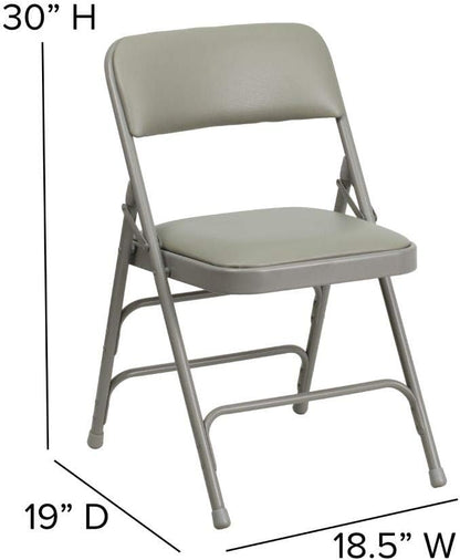 Flash Furniture 4 Pack HERCULES Series Curved Triple Braced & Double Hinged - Image 3