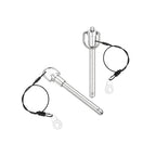 uxcell 2 Pcs Quick Release Pin, 3/8" x 3" (Dia. x L) Push-Button Ball Locking Pin, 304 Stainless Steel, Silver