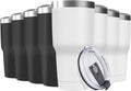 30oz Stainless Steel Travel Mug with Lid, 8 Pack Double Wall Vacuum Insulated Bulk Tumbler, Powder Coated Coffee Cup Suitable for Vehicle Cup Holders