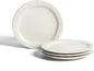 Stone Lain Oasis 4-Piece Salad Plate Set Stoneware, White