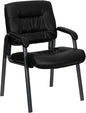 Flash Furniture Haeger Black LeatherSoft Executive Side Reception Chair by FlashFurniture