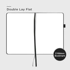&And Per Se Blank Journal Notebook, 160 Pages, 5.7 x 8 inches College Ruled Thick Paper Notebook Journals for Writing, Hardcover Notebook(1 Pack, black)