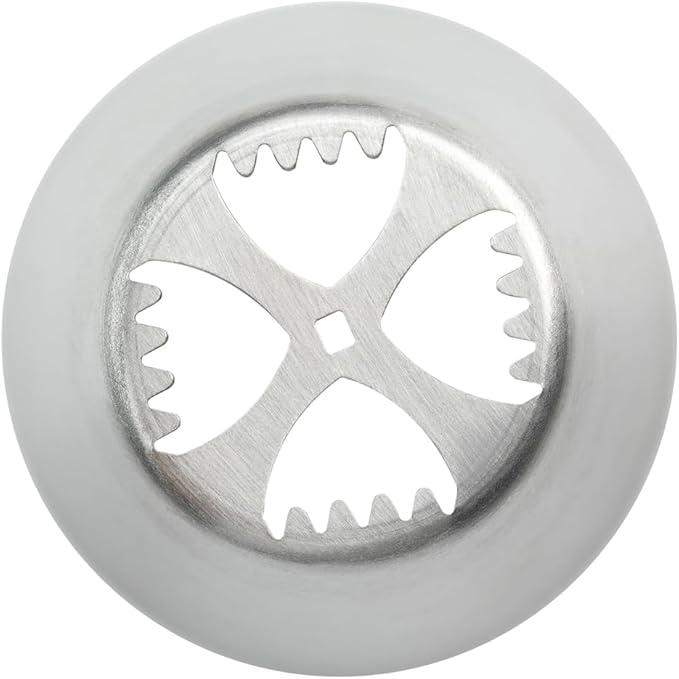 Restaurantware-Russian Piping Tip, 1 Tulip Cake Decor Piping Tip - #4, Corrosion-Resistant, Stainless Steel Decorating Tip For Frosting, Dishwashable, Decorate Cupcakes, Cakes, or Cookies