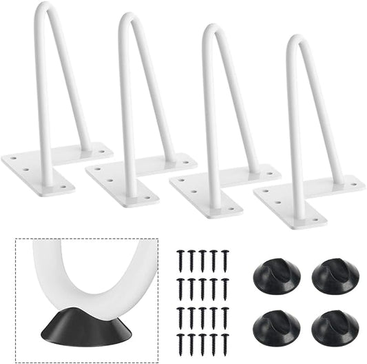 SMARTSTANDARD 6 Inch Heavy Duty Hairpin Furniture Legs, Metal Home DIY Projects by SMARTSTANDARD