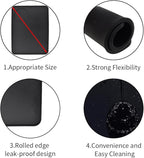 Non-Slip Silicone Espresso Coffee Tamper Mat 5.9x7.87inch Coffee Powder Pad Coffee Press Counter Mat Espresso Machine Tamp Mat Tamping Mat for Barista Tools and Accessories (Black）