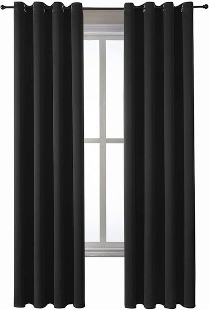 ChrisDowa Blackout Curtains for Bedroom and Living Room 84 Inches Long | 2 - Image 7