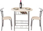 VINGLI 3 Piece Dining Set, Small Kitchen Table Set by VINGLI