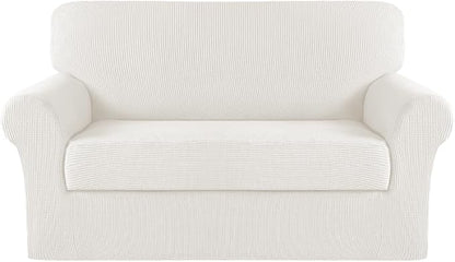 Turquoize Stretch Sofa Slipcover 2 Pieces Sofa Cover Couch Cover by Turquoize