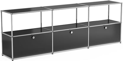 Modern Storage Cabinet Black G Versatile Free-Standing Organizer by ARVORAHome
