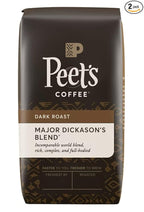 Peet's Coffee, Major Dickason's Blend, Dark Roast, Whole Bean 32oz (2 Pack)