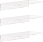 Weiai Clear Acrylic Shelves 12 Inch, Floating Wall Mounted Shelf by Weiai
