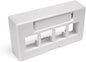 Leviton 4-Port QuickPort Extended Depth Modular Furniture Faceplate by Leviton