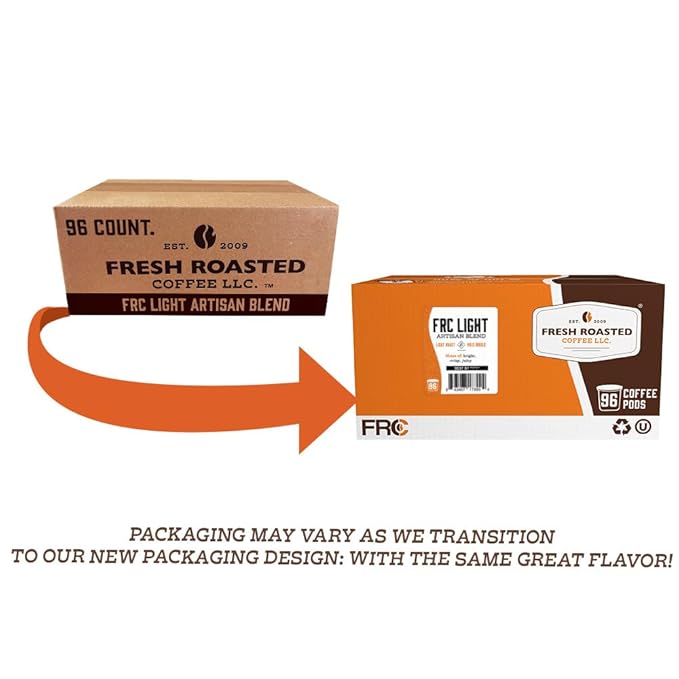 Fresh Roasted Coffee, Seriously Dark Artisan Blend, Dark Roast, 96 Pods for K Cup Brewers