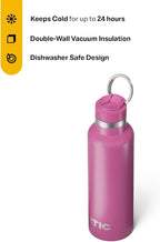 RTIC 20oz Journey Bottle Metal Stainless Steel Vacuum Insulated, BPA Free, Reusable, for Water, Hot and Cold Drinks, Travel, Sports, Camping, Orchid
