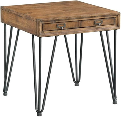 Pemberly Row Transitional Tanner 3PC Occasional Table Set, Light Walnut Finish - Image 6