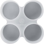 【300+ Design Optional】 Fuehbur 4 inch 4-Circles Car Freshie Mold, Four-Circle Round in 4 Cavity Silicone Soap Resin Molds, Super-Large Mould