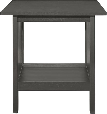 Classic Style Coffee Table and Two End Set Antique Gray Finish 3Pc Occasional - Image 4