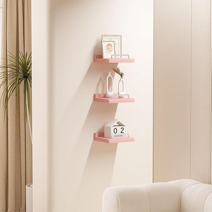 RYOFOBETTO Small Floating Shelf, 6X6 Inches Farmhouse Wall Shelves - Image 7