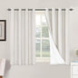 H.VERSAILTEX Primitive Linen Curtains 100% Blackout Curtain Drapes Burlap by HVERSAILTEX