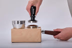IKAPE 58.35mm Espresso Tamper, Premium Barista Coffee Tamper with Calibrated Spring Loaded, 100% Stainless Steel Base Tamper Compatible with Espresso Machine Rancilio, Gaggia Bottomless Portafilter