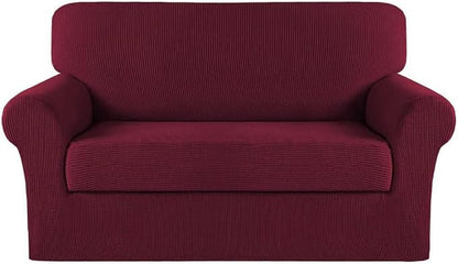 Turquoize Stretch Sofa Slipcover 2 Pieces Sofa Cover Couch Cover by Turquoize