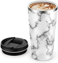 Insulated Coffee Mug with Ceramic Coating, 18oz Travel Mug with Leak-proof Lid, Vacuum Double-wall Tumbler, Stainless Steel Thermal Cup for Tea, Hot Cocoa, Cold Beverage, Ice Drinks