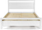Grain Wood Furniture Loft Queen Size Solid Wood Bed, Brushed White by GrainWoodFurniture
