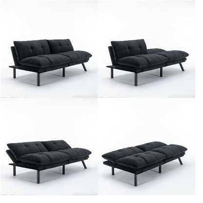 GDFStudio Hayezc Loveseat Sofa, Convertible Sofa Bed, 2-in-1 Folding Modern - Image 6