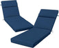 2 Pcs Outdoor Chaise Lounge Cushion 72" x 21" x 3", 4-Section Folding Patio by VOGVOG