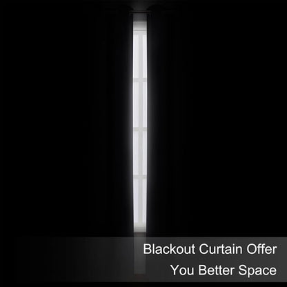 Blackout Curtains 52 x 84 inches Long Dark Grey Curtains Set of 2 Panels - Image 3